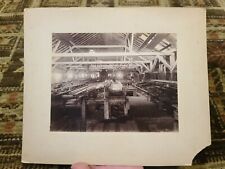 Antique Photograph of Lumber Mill Inside  Building Equipment Machinery Logging picture