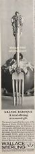 1960 PRINT AD Wallace Sterling Grande Baroque Flatware Vtg PROMO Royal Offering picture
