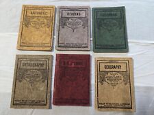 Lot of 6 vintage old Warp Publishing Review school books 1928  Minden good shape picture