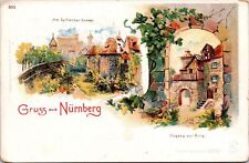 NURNBURG - Am Spitlerthor Graben und Eingang Zur Burg Postcard - Germany - udb picture