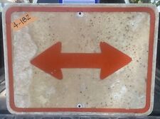 Authentic Retired Street Road Traffic Sign (Double Arrow) 24