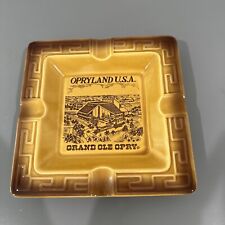 Vintage Porcelain Opryland Grand Ole Opry Souvenir Ashtray Japan 6.5” Square picture