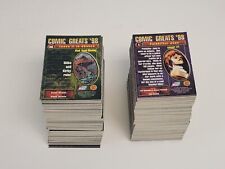 COMIC IMAGES COMIC GREATS '98  COMPLETE 72 TRADING CARD BASE SET / PLUS DOUBLES picture