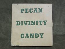 Rare Vintage 1930's Cardboard/Paper Pecan Divinity Candy Corsicana Texas picture