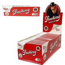 SMOKING Red Regular (70MM/Single Wide) Rolling Papers - 60 Leaf - Box of 50... picture
