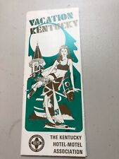 Vintage Kentucky Hotel Motel Association Vacation Travel Brochure picture