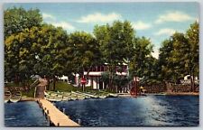 Willmar Minnesota~Green Lake~Ye Old Mill~1947 Linen Postcard picture