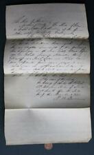 1840 Indianapolis Indiana Marion County Clerk Robt. Duncan document Sam Houston- picture
