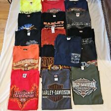 Harley Davidson T-Shirt Lot Of 16 Vintage To Modern Various Cities & States XL picture