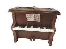 Vintage Wood Upright Piano Coaster Holder & Set of 6 Coasters Kitschy Home Decor picture
