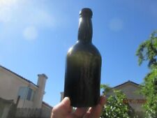 California Gold Rush Black Glass Bottle Circa 1850s  Dug in San Francisco picture