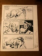 NAZA #8 original art 1965 Roon Battle MONSTER OF MAZE Stone Age Warrior SPARLING picture