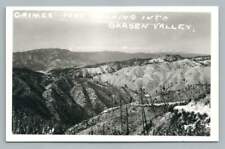 Grimes Pass GARDEN VALLEY Idaho RPPC Vintage Boise County Photo Postcard 1940s picture