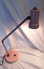 Vintage Tensor Pink Mechanical Arm Desk Lamp 1970's MCM. picture