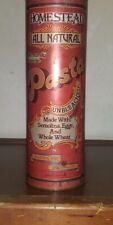 Vintage 1978 Homestead Pasta Spaghetti Tin Canister Advertising picture