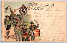 Postcard Germany Gruss von der Vogelwiese Band 1901 AP15 picture
