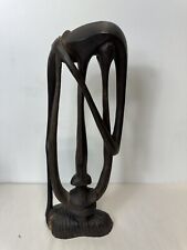 Abstract African Wooden Sculpture Circa 1950s 15”tall x 6” Wide picture