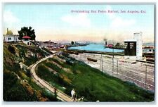 c1910s Overlooking San Pedro Harbor Los Angeles California CA Posted Postcard picture