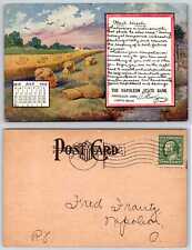 Napoleon Ohio NAPOLEON STATE BANK JULY 1910 CALENDAR Postcard ZA97 picture