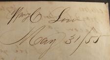 ANTIQUE 1855 LETTER WILLIAM H LOWE TAYLOR COUNTY GEORGIA picture