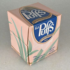 VTG 1980s Posh Puffs Pink Facial Tissue Box 100-Count SEALED Flower Movie Prop picture