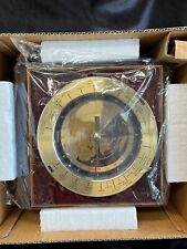 Vintage Seiko Desk World Time Zone Clock QXG325BL w/ Red Airplane Second Hand picture