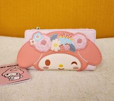 Loungefly Sanrio My Melody Floral Crown Figural Flap Wallet NEW picture