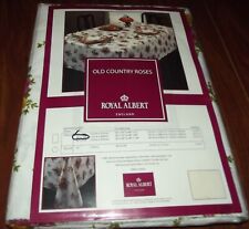 Royal Albert Old Country Roses Oval Tablecloth 100% Cotton 60 x 104 Mint Package picture