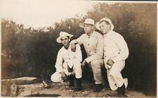 UNIQUE ANTIQUE REAL PHOTO H.E. Naghten & Soldiers WWI Empire POSTCARD - UNUSED picture