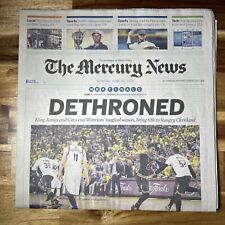 Cavaliers Beat Warriors 2016 NBA Finals The Mercury News 6/20/16 Issue Newspaper picture