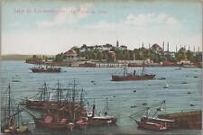 Postcard Salut de Constantinople Turkey La Pointe du Serail picture