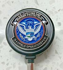 CBP Field OPS ID Holder with Black Metal Case Retractable Reel  picture