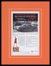 1970 Budget Rent a Car Oldsmobile Framed 11x14 ORIGINAL Vintage Advertisement picture