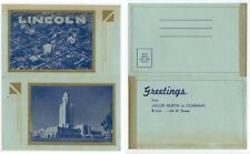 c1940 Lincoln Nebraska Jacob North printing co Greetings mailing card picture