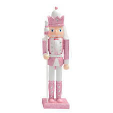 Pink Nutcracker 11.8inch Pink Christmas Nutcracker Soldier Guard picture