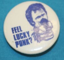 VINTAGE CLINT EASTWOOD DIRTY HARRY FEELING LUCKY PUNK PIN picture