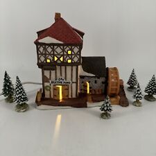 Dept 56 Bundle #65080 Blythe Pond Mill House Dickens Village & Snowy Evergreens picture