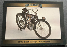 #2 1903 First Motorcycle - Harley-Davidson Series 1 Collector's Trading Card picture