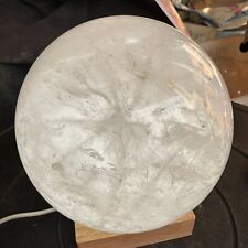 6.38LB Natural white crystal ball polished and healed 2900g picture