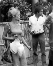 Brigitte Bardot walking a young Italian playboy Luigi Rizzi ni- 1968 Old Photo picture