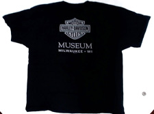 VINTAGE HARLEY DAVIDSON MUSEUM MILWAUKEE, WI , POCKET XL T-SHIRT BLACK picture