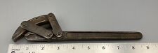 Antique Vtg Rare Unusual Hoe Corp Self Adjusting Pipe Wrench # 8 Strong Spring picture