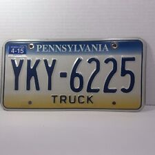 Pennsylvania Visit PA License Plate  Tri Color- Auto XKY 6225 Only 1 Left picture