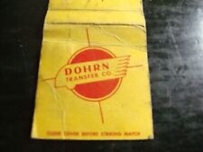 Dohrn Transfer Co. late 40s-50s Matchbook. picture