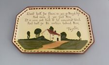 Torquay Watcombe Tray - Cottage Motto Ware Don't Look for Flaws - 27.8cm x 18.7 picture