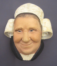 Bossons Bretonne Lady 1982 Chalkware Wall Hanging Made England (S7) picture