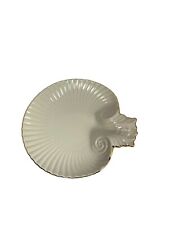 Lenox Aegean Sea Shell Trinket Dish Ivory Gold picture