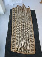 Fabulous Old Kuba Bark Cloth Textile AFRICAN Tribal Man's Royal Overskirt picture