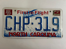 1984 North Carolina License Plate Early First in Flight Base NO REFLECTORIZATION picture