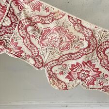 Antique French valance corona Indienne Ordinaire 18th century textile c1760 picture